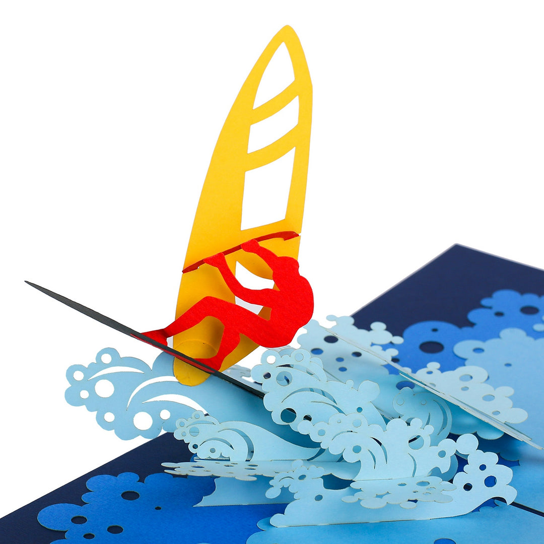 Surfing Popup Card