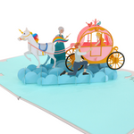 Load image into Gallery viewer, Cinderella with Fairy Carriage Pop Up Card