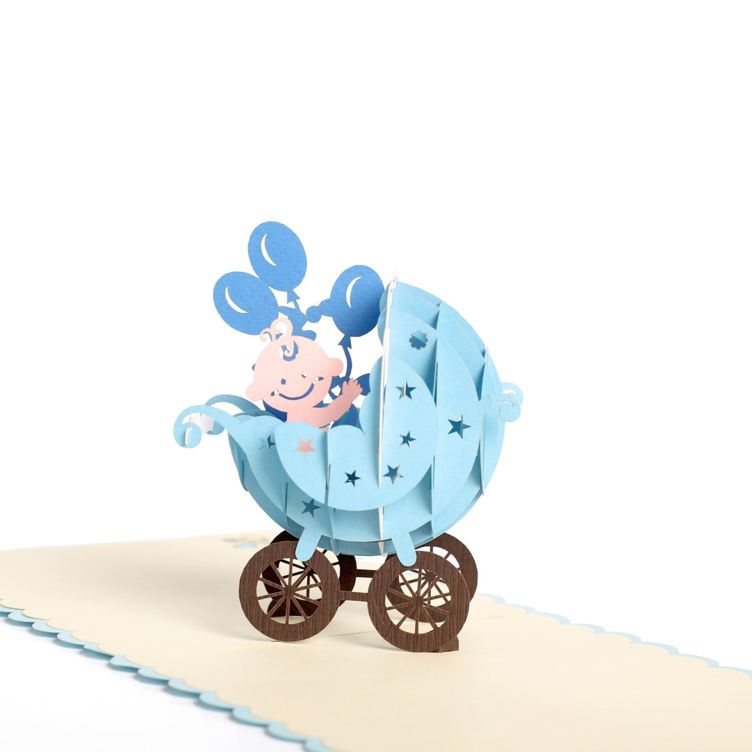 Baby Stroller Pop Up Card