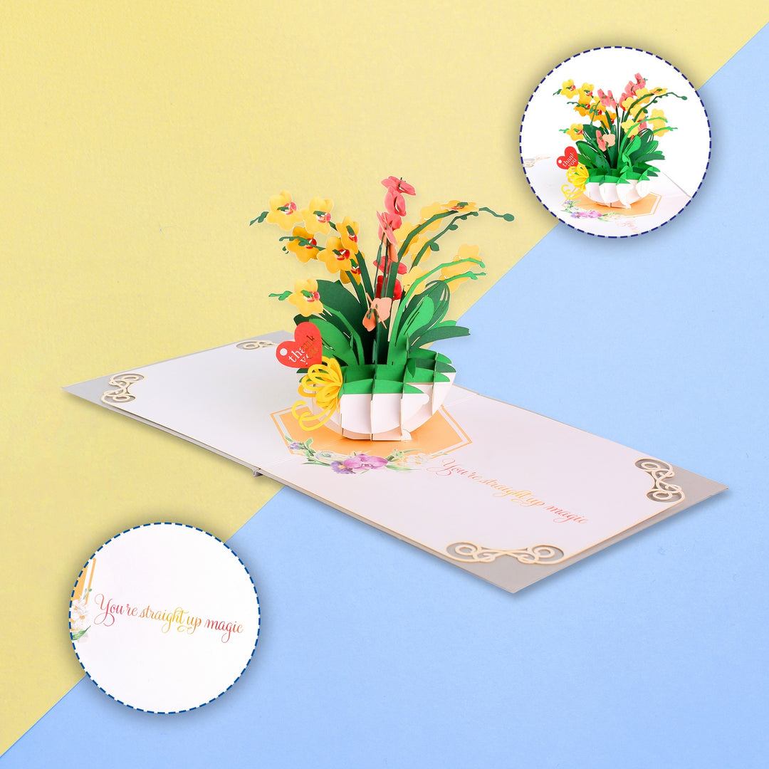 Orchid Pop Up Card