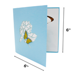 Load image into Gallery viewer, Hydrangea Flower with Monarch Butterfly Pop Up Card
