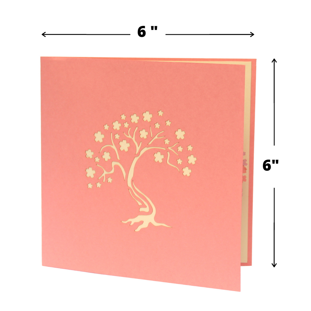 Cherry Blossom Bonsai Pop Up Card