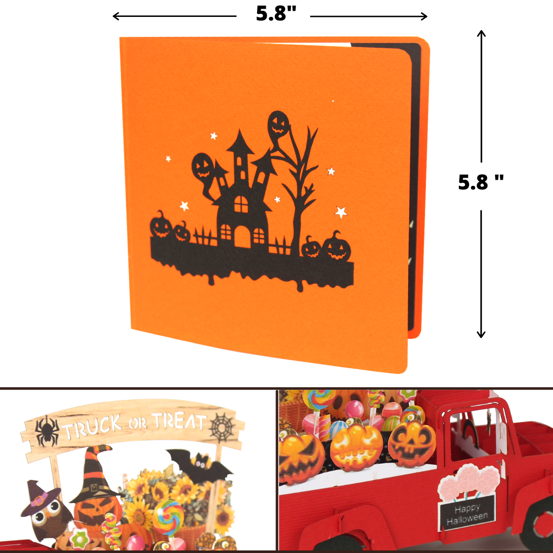 Truck or Treat Halloween Pop Up Card