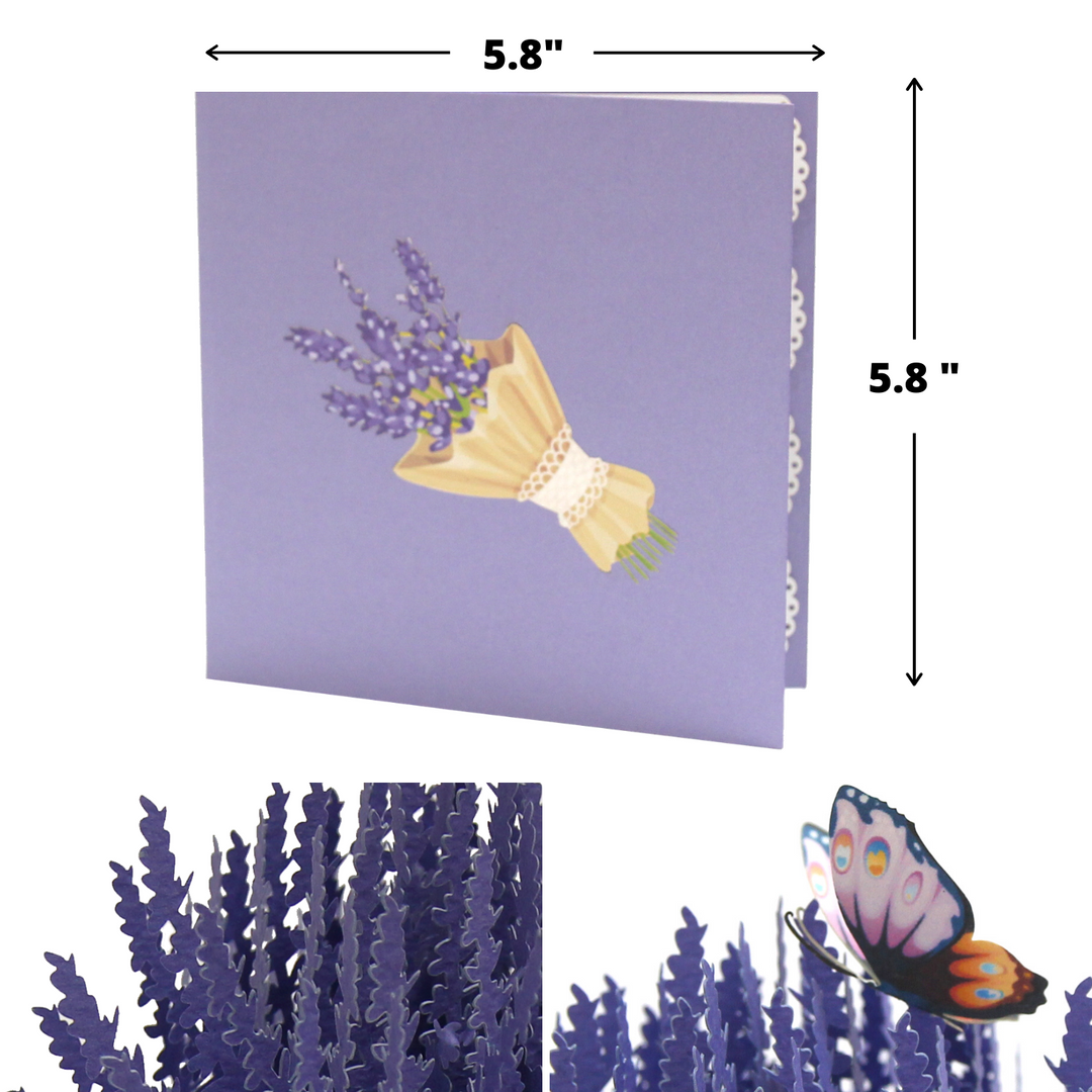 Lavender Pop Up Card