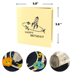 Load image into Gallery viewer, Spaceship Pop Up Card
