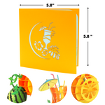 Load image into Gallery viewer, Tropical Drink Watermelon Lemon Pop Up Card
