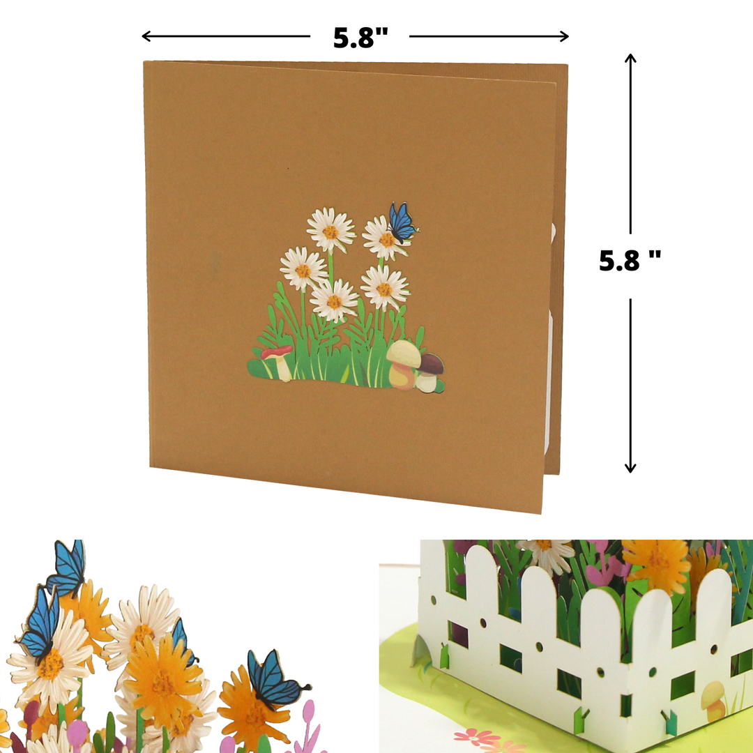 Daisy Garden Pop Up Card