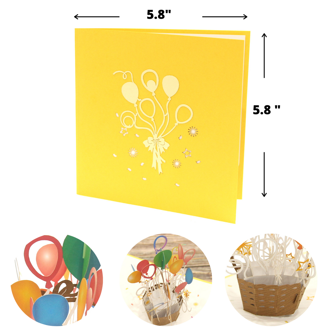 Balloon Basket Pop Up Card