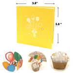 Load image into Gallery viewer, Balloon Basket Pop Up Card
