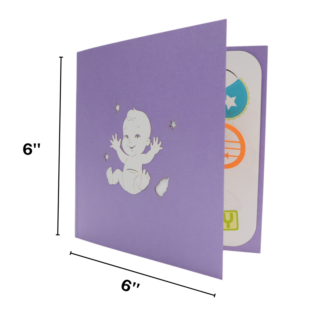 Baby Sleeping Pop Up Card