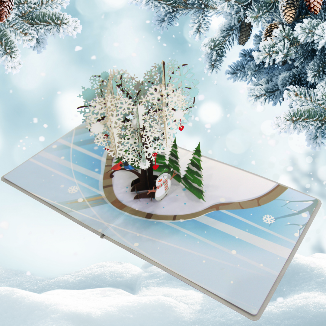 Christmas Heart Tree Pop Up Card