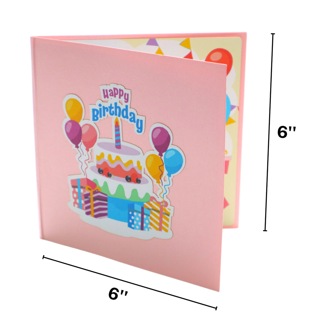 Sweet Birthday Cake Pop Up Card