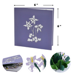 Load image into Gallery viewer, Colorado Columbine Pop Up Card
