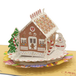 Load image into Gallery viewer, Gingerbread House Christmas Pop Up Card
