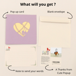 Load image into Gallery viewer, Key to My Heart Pop Up Card
