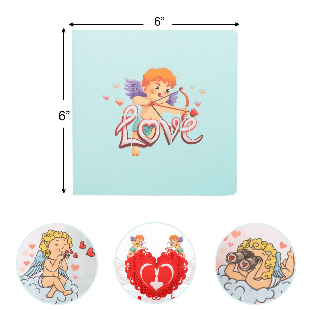 Adorable Cupid Pop Up Card