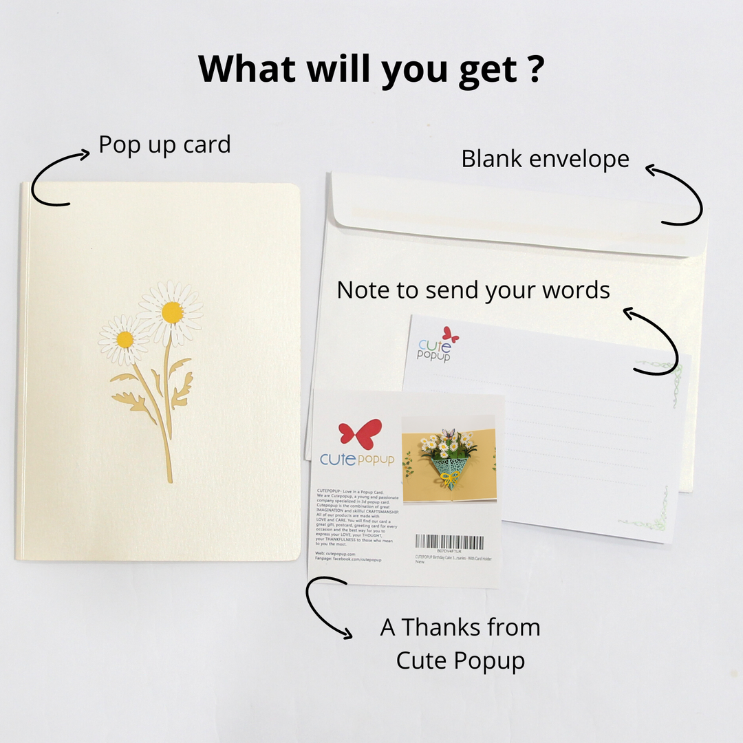 Flower Bouquet Pop Up Card