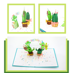 Load image into Gallery viewer, Funny Cactus Party Birthday Pop Up Card
