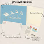 Load image into Gallery viewer, Santa Claus Christmas Pop Up Card
