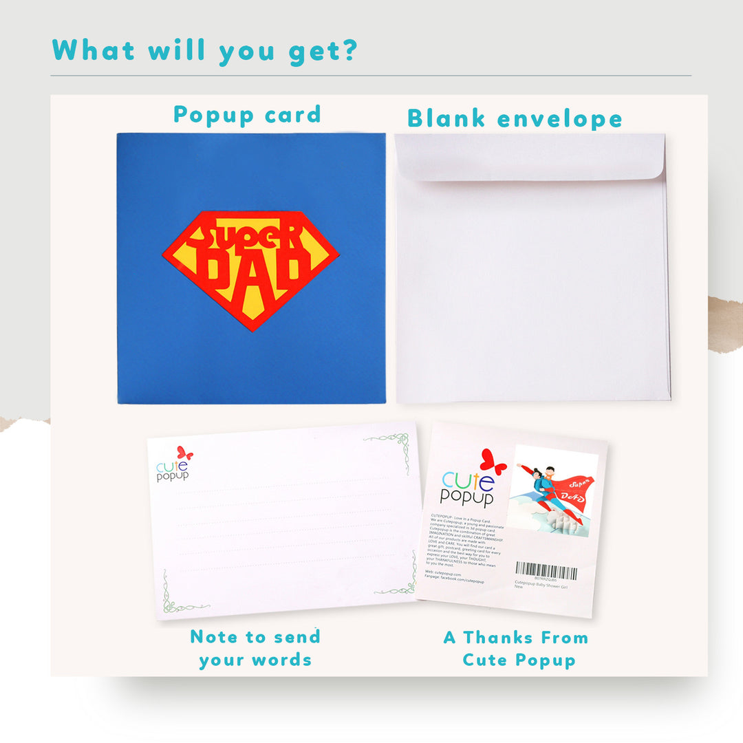 Super Dad Pop Up Card