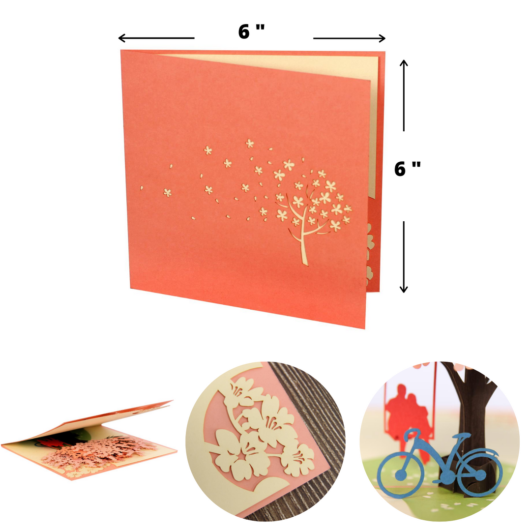 Romantic Cherry Blossom Pop up Card