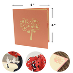 Load image into Gallery viewer, Heart Tree Love Birds Pop Up Card
