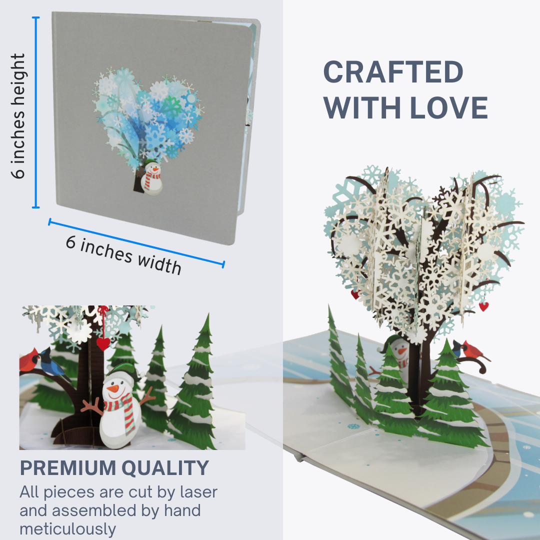 Christmas Heart Tree Pop Up Card