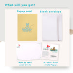 Load image into Gallery viewer, Bear Fishing Boat Pop Up Card
