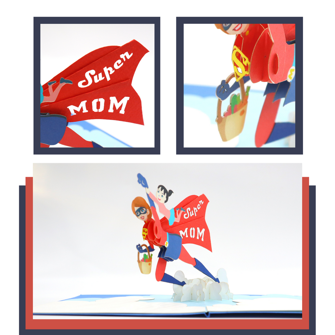 Supermom Pop Up Card