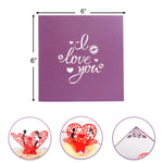 Load image into Gallery viewer, Love Heart Wings Pop Up Card
