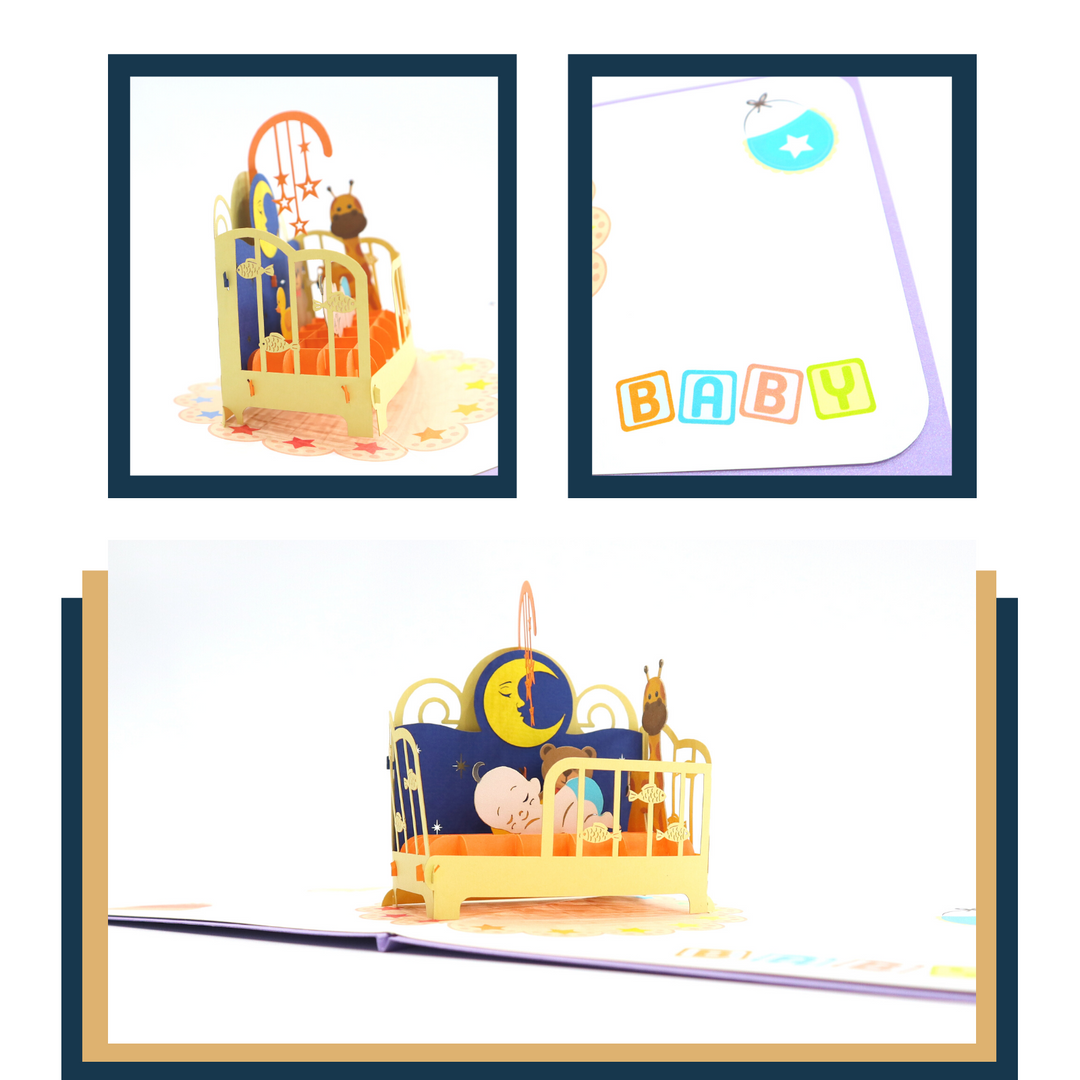 Baby Sleeping Pop Up Card