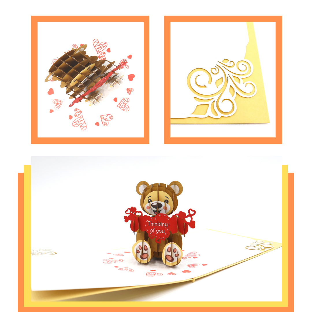 Adorable Teddy Bear Pop Up Card