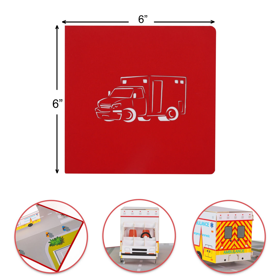 Ambulance Pop Up Card