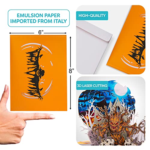 Scaring Spooky Tree Halloween Pop Up Card