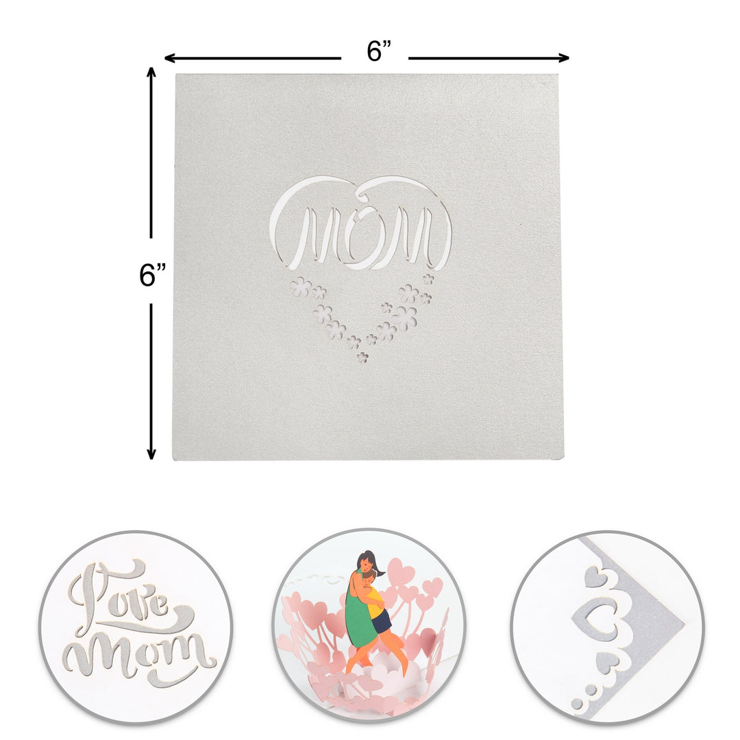 Warmest Hug Mom and Son Pop Up Card