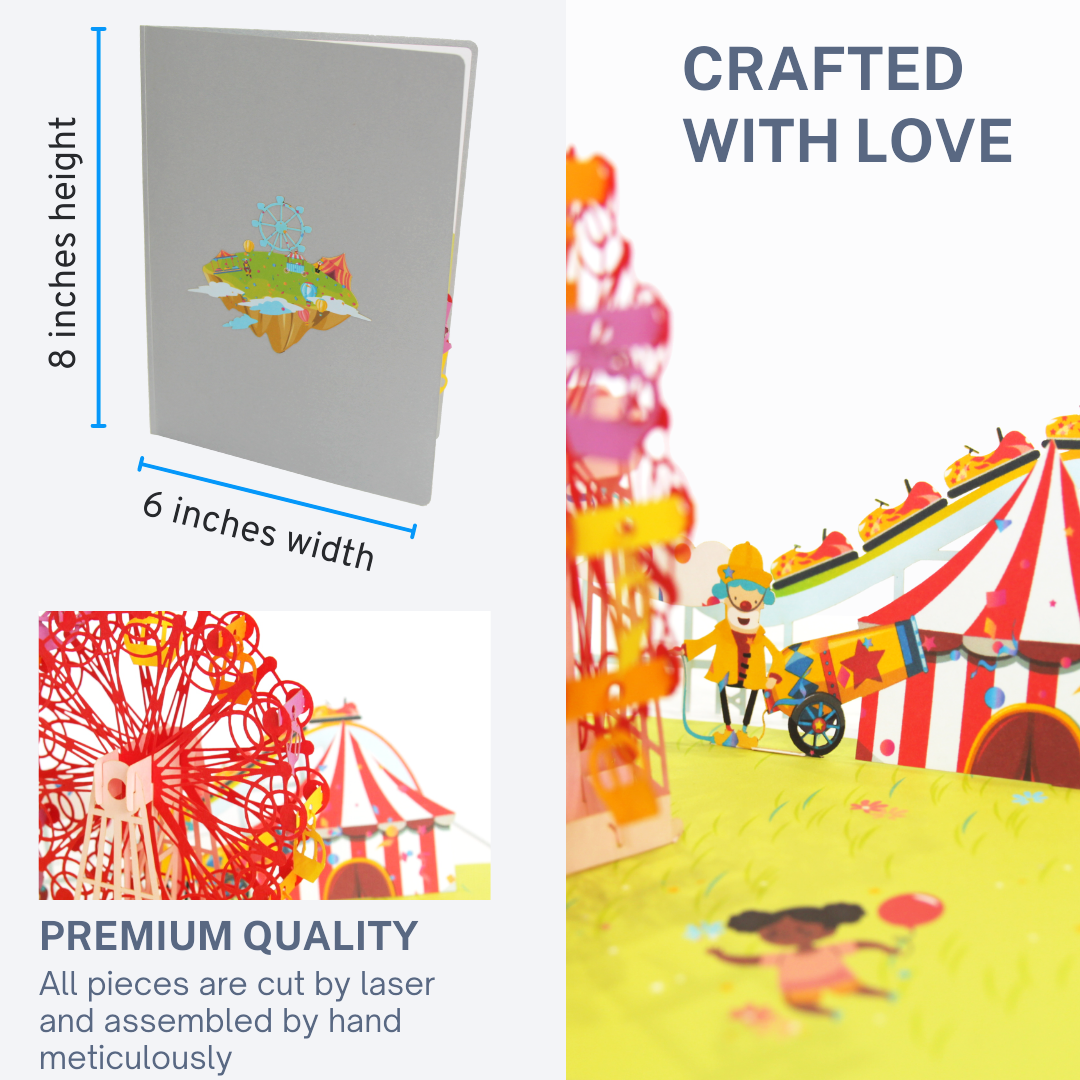 Colorful Ferris Wheel Pop Up Card