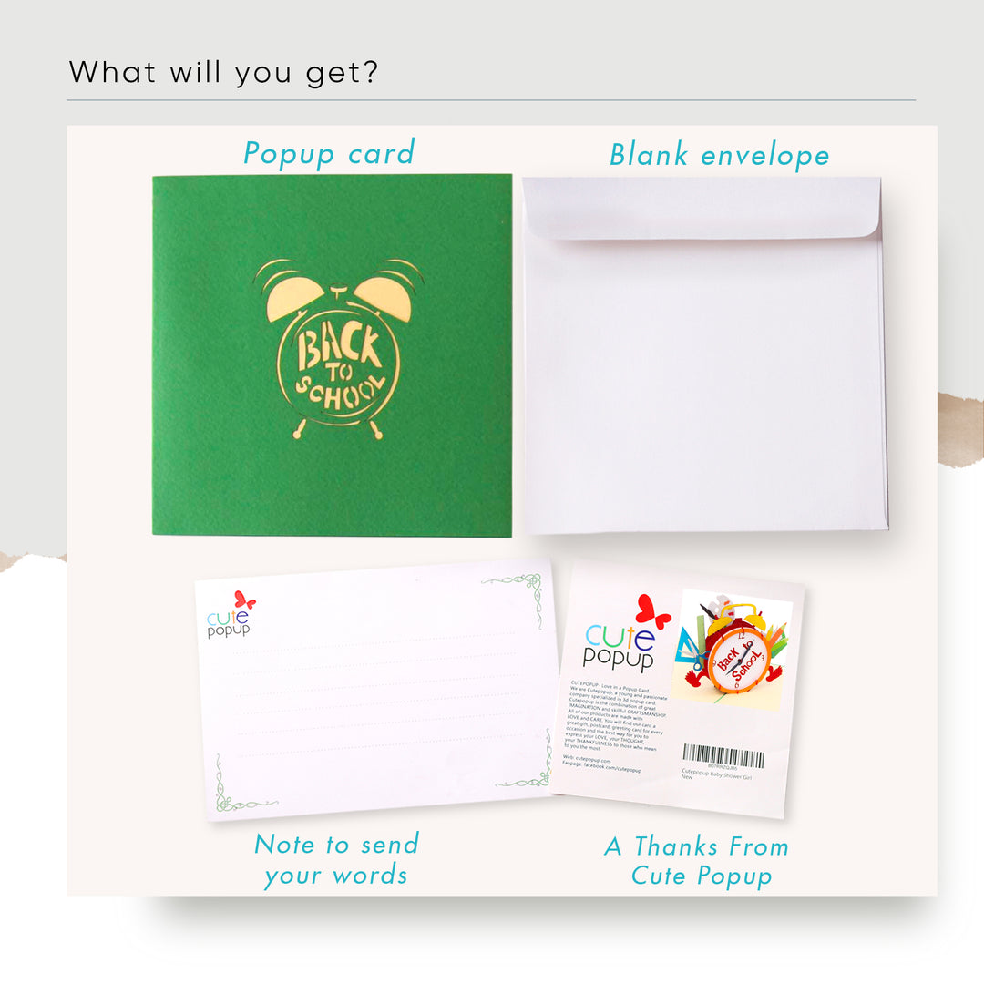 Back to School Pop Up Card