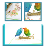 Load image into Gallery viewer, Lovebirds Pop Up Card
