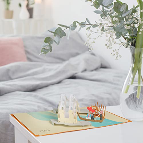 Picturesque Venice Bridge Pop Up Card