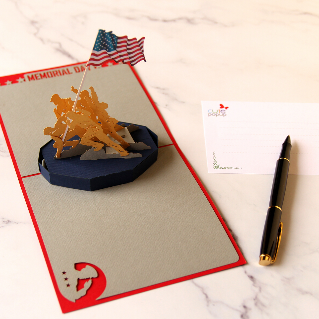 Victory Symbol Pop Up Card