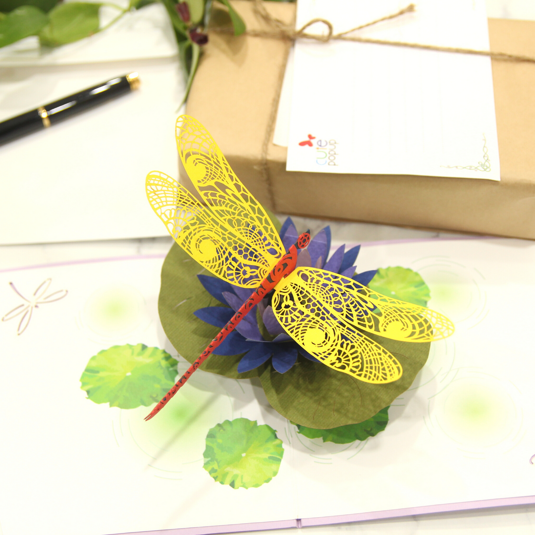 Magical Dragonfly Pop Up Card