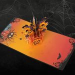 Load image into Gallery viewer, Sunflowers Pumpkin Halloween Pop Up Card

