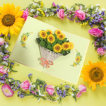 Load image into Gallery viewer, Flower Bouquet Pop Up Card
