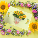Load image into Gallery viewer, Flower Bouquet Pop Up Card