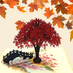 Load image into Gallery viewer, Japanese Maple Pop Up Card
