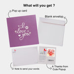 Load image into Gallery viewer, Love Heart Wings Pop Up Card
