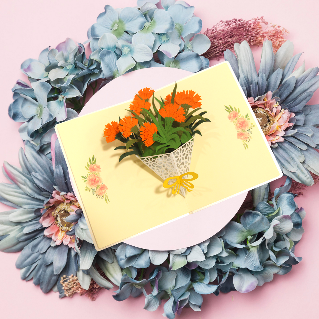 Flower Bouquet Pop Up Card