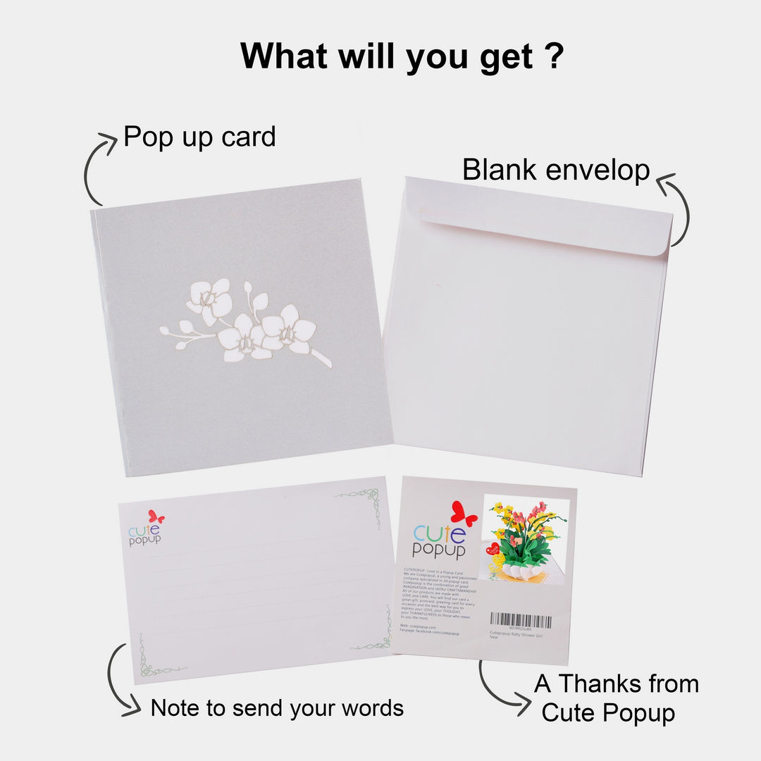 Orchid Pop Up Card