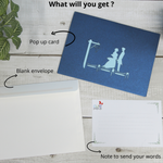 Load image into Gallery viewer, Romantic Bride &amp; Groom on the Quay Pop Up Card
