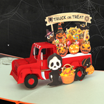 Load image into Gallery viewer, Truck or Treat Halloween Pop Up Card
